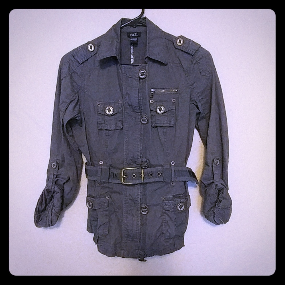 Utility style cotton jacket